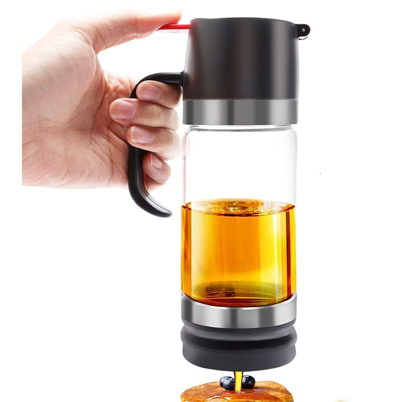 Coffee Or Tea Please - A21I-12 OZ แก้วจ่ายน้ำผึ้ง, โถน้ำผึ้งพร้อมที่จับ, แก้วจ่ายน้ำผึ้งแบบไม่หยด, แก้วจ่ายน้ำเชื่อมสำหรับกาแฟหรือชา