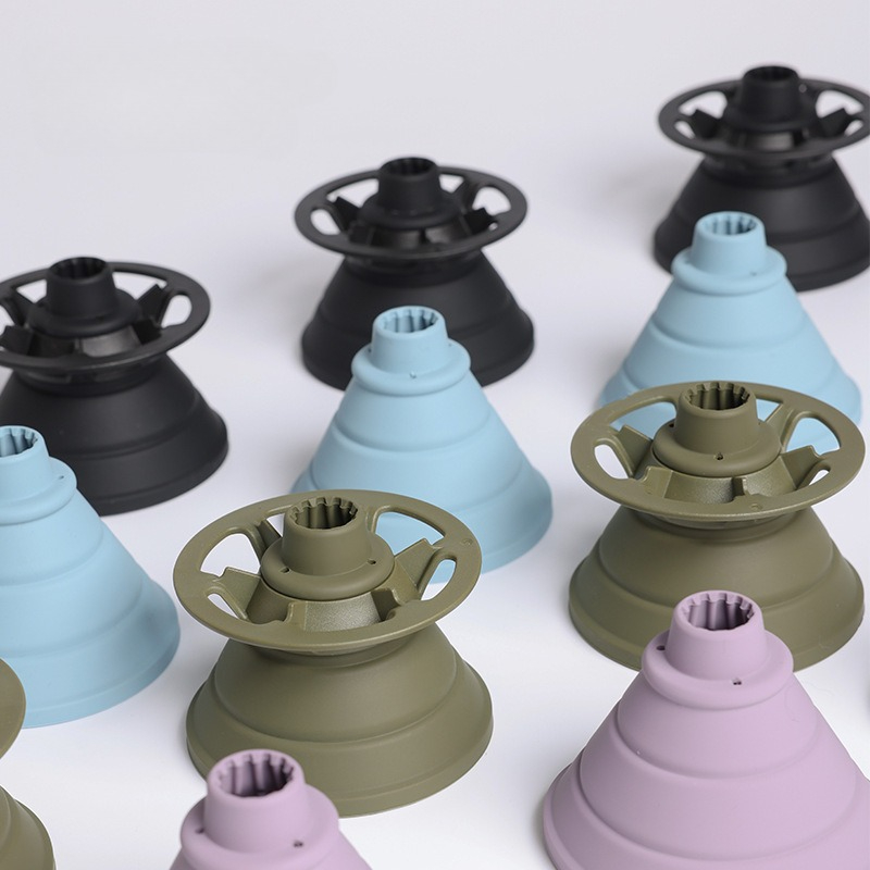 Coffee Dripper V60 - แบบพกพาพับซิลิโคนกาแฟกรองแก้วกาแฟ Dripper ซิลิโคนถ้วยกรองกาแฟสําหรับ V60 เค้กถ้วยกรองกระดาษ