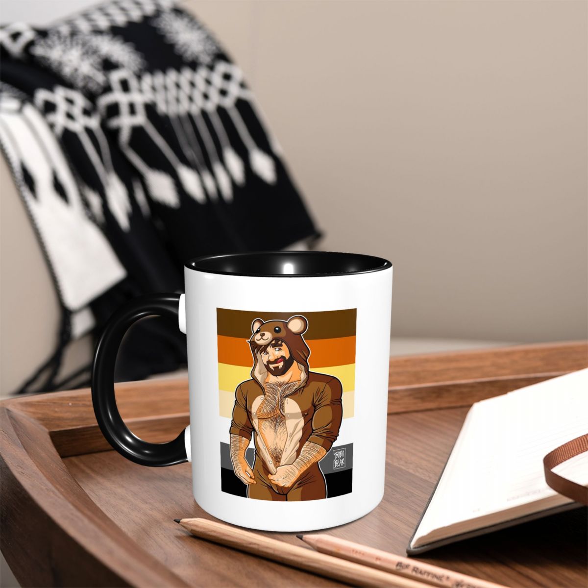Coffee Tea Like - อดัมชอบตุ๊กตาหมี - แก้วมัค Bear Pride แก้วกาแฟเซรามิกตลกๆ