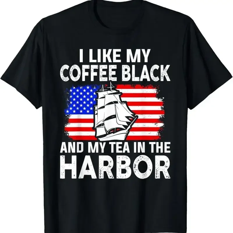 ฉันชอบกาแฟดำและชาในเสื้อยืดลาย - Coffee Tea Like บทวิจารณ์และราคา