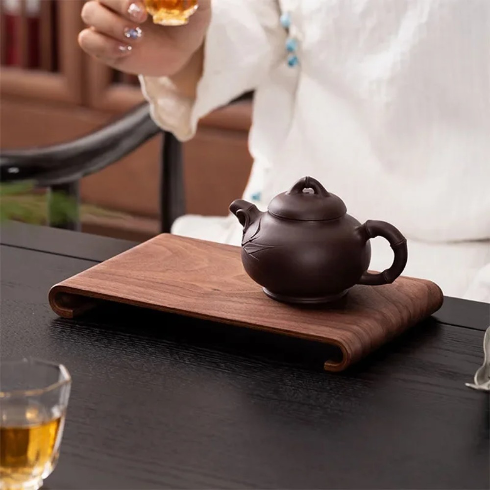 ถาดไม้สำหรับกาแฟและชา รูปทรงสี - Coffee Tea Stand บทวิจารณ์และราคา