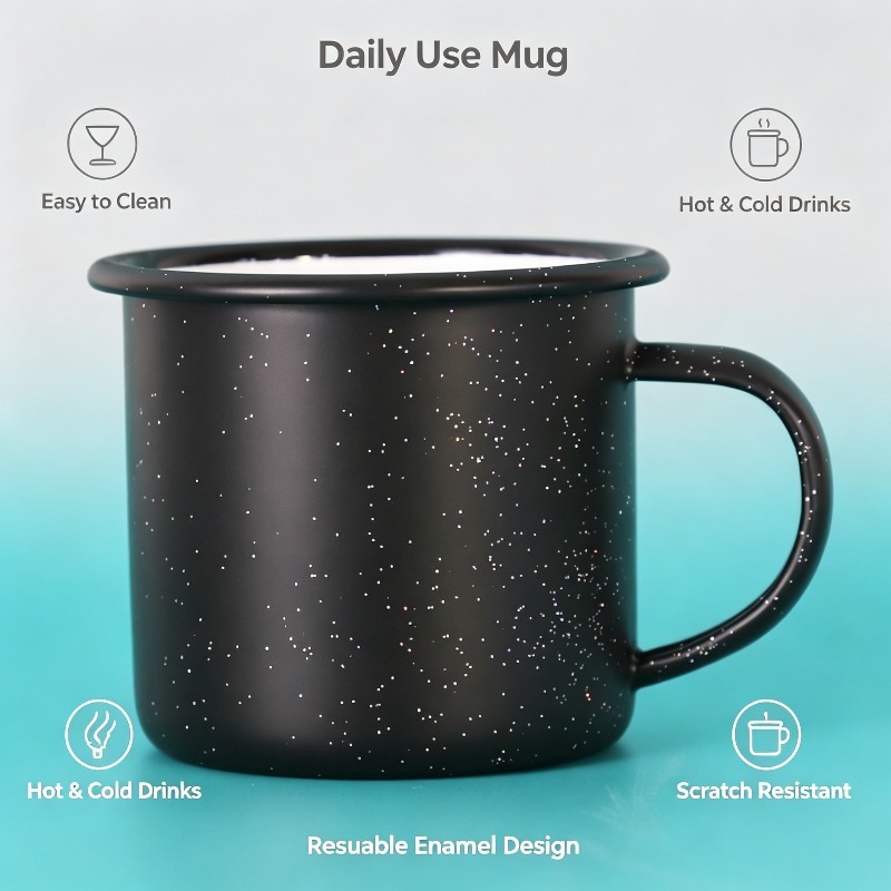 แก้วเคลือบวินเทจลายดาวพร้อมลวด - Coffee Tea Equipment บทวิจารณ์และราคา
