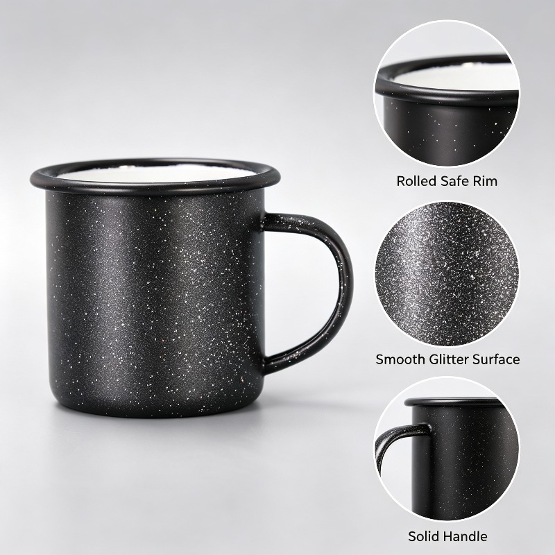แก้วเคลือบวินเทจลายดาวพร้อมลวด - Coffee Tea Equipment บทวิจารณ์และราคา