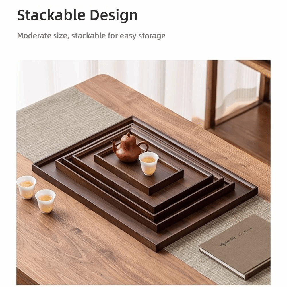 ถาดไม้ไผ่ธรรมชาติ ถาดไม้ไผ่ทรง - Coffee Tea Stand บทวิจารณ์และราคา