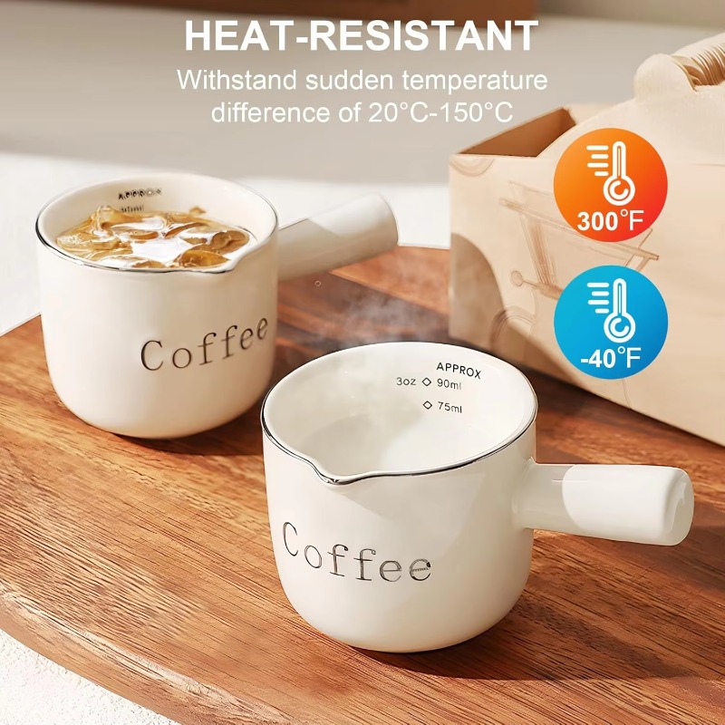 ถ้วยกาแฟเซรามิกขนาดเล็กพร้อมหู - Coffee Tea Milk บทวิจารณ์และราคา