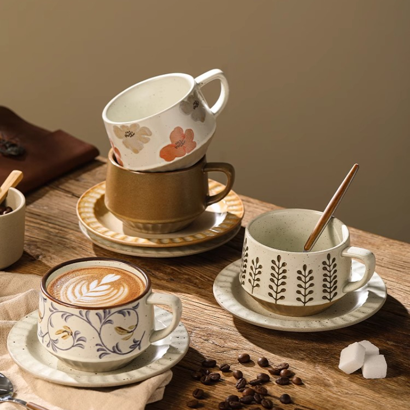 Retro ถ้วยเซรามิคเครื่องปั้นดิ - Coffee Tea For Me บทวิจารณ์และราคา