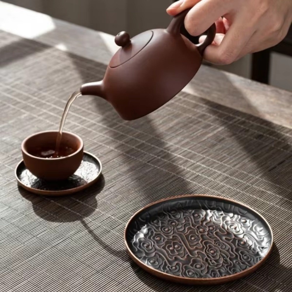ที่รองแก้วโลหะผสมสไตล์เรโทรใหม - Coffee Tea Stand บทวิจารณ์และราคา