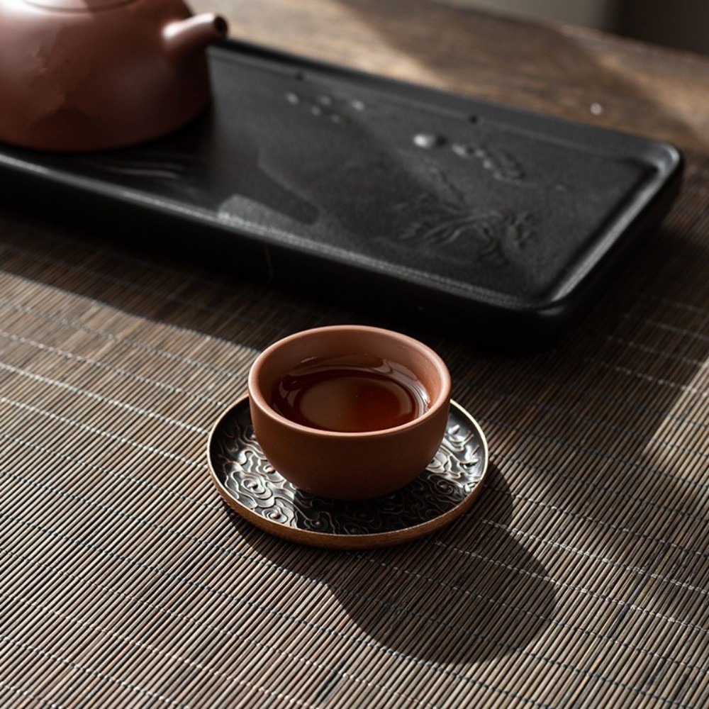 ที่รองแก้วโลหะผสมสไตล์เรโทรใหม - Coffee Tea Stand บทวิจารณ์และราคา