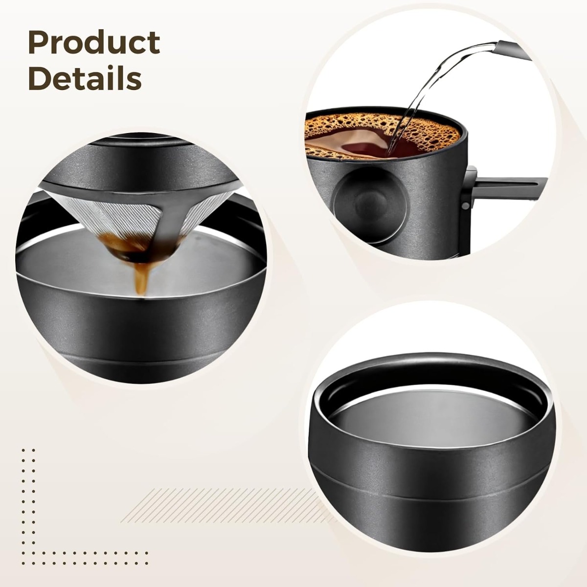 แก้วกาแฟสแตนเลส 350/550 มล. แก - Coffee Tea For Me บทวิจารณ์และราคา