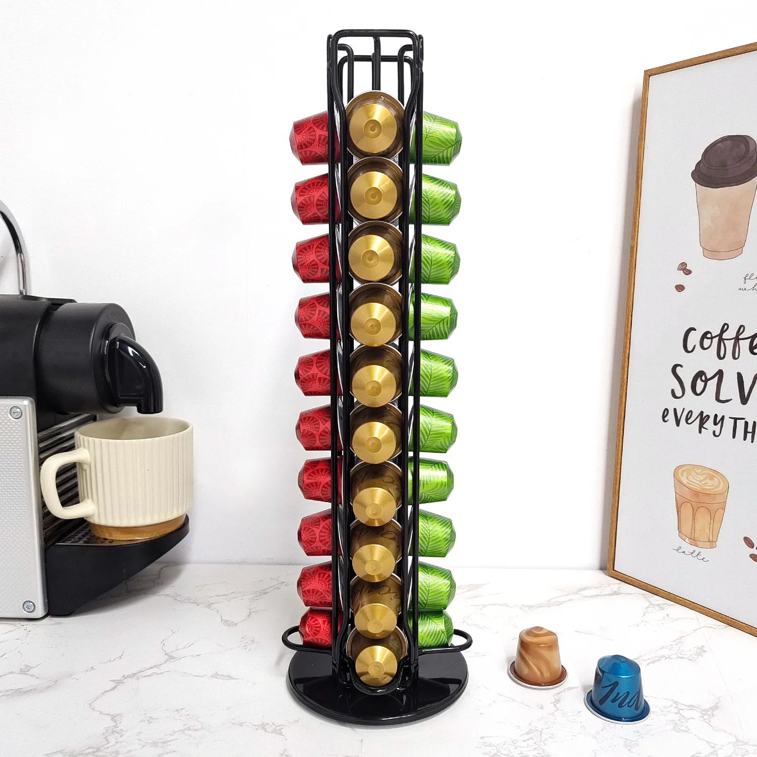 1PC 40 แคปซูลกาแฟ Nespresso Co - Coffee Tea Stand บทวิจารณ์และราคา