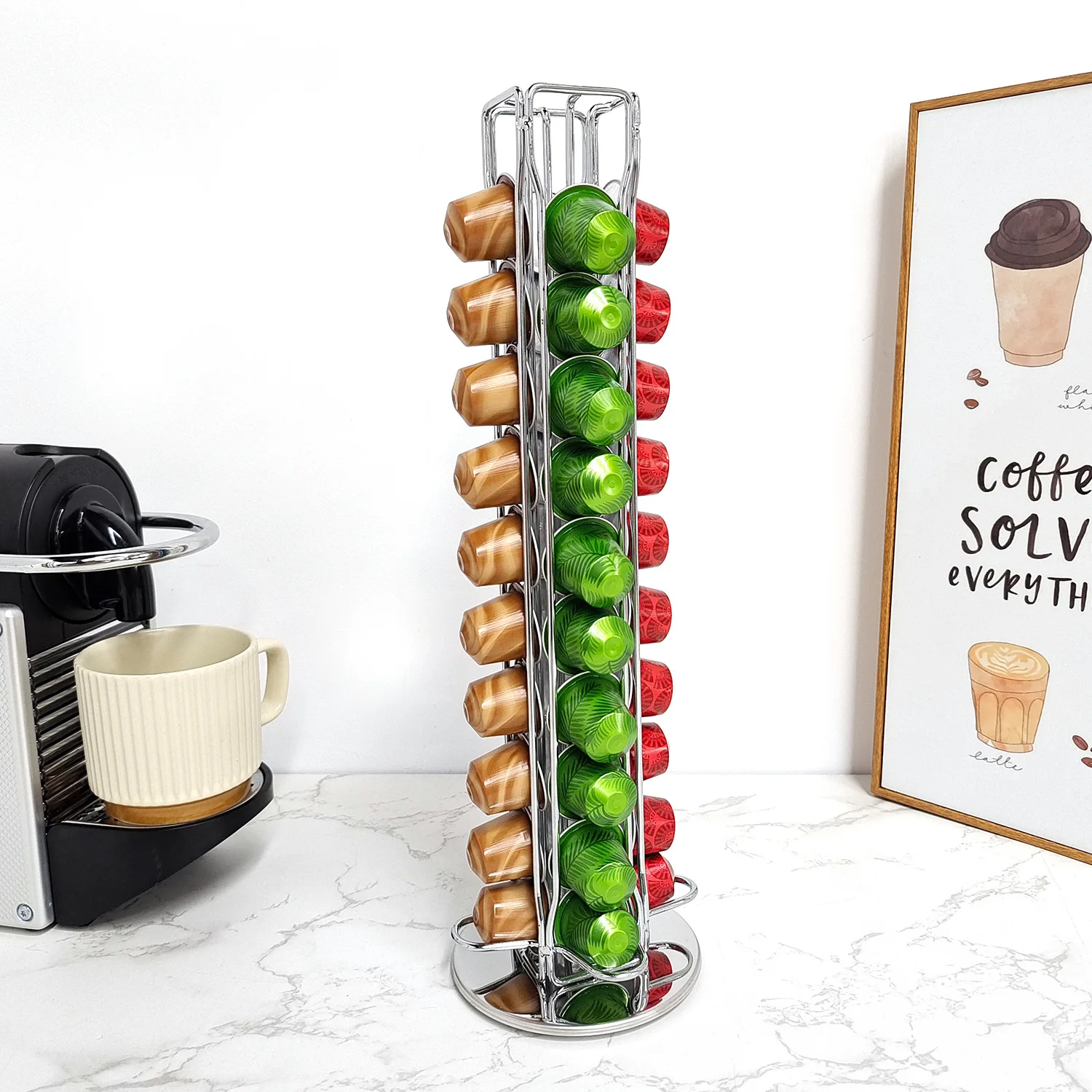 1PC 40 แคปซูลกาแฟ Nespresso Co - Coffee Tea Stand บทวิจารณ์และราคา