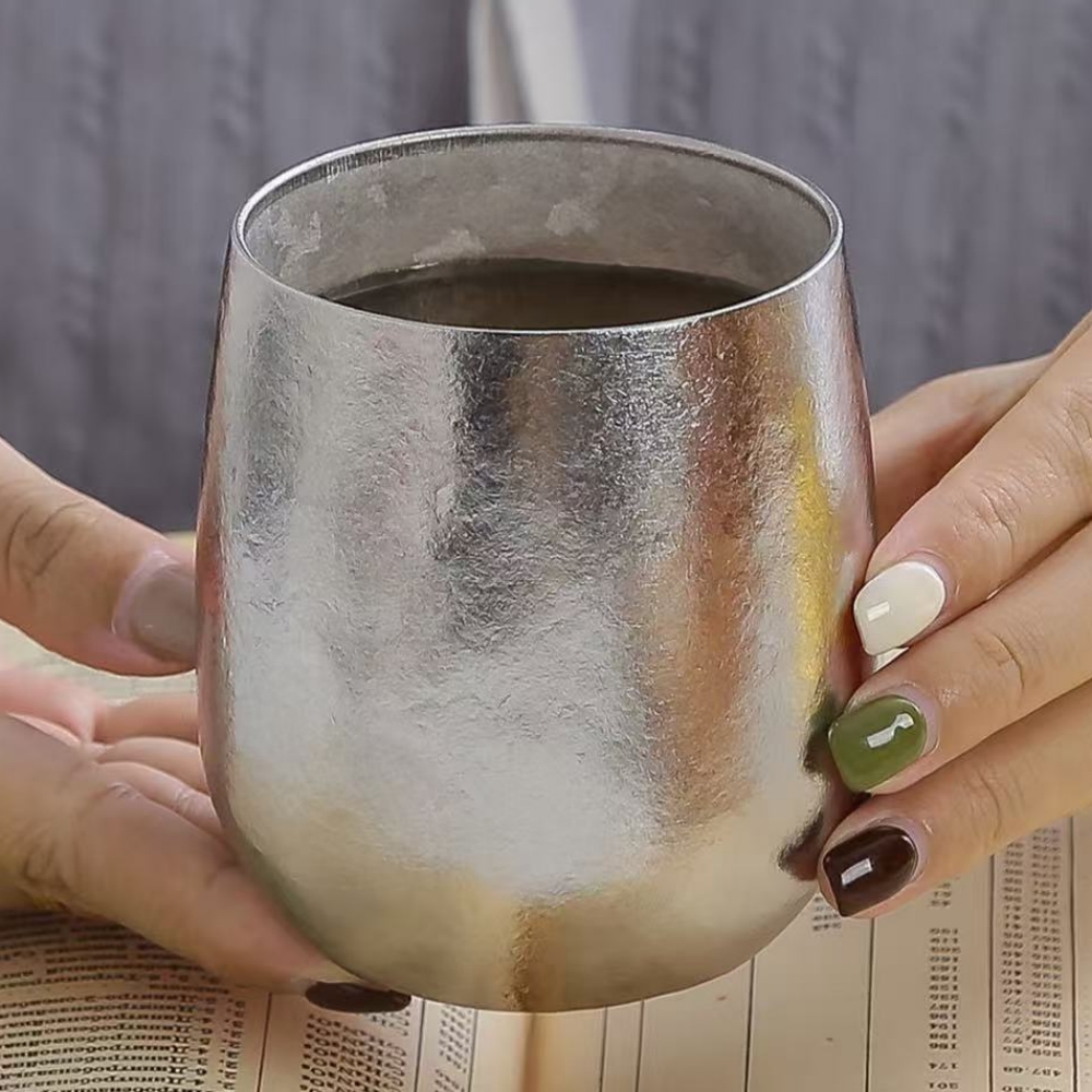 แก้วกาแฟไทเทเนียมแท้แบบสองชั้น - Coffee Tea For Me บทวิจารณ์และราคา