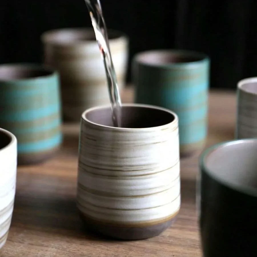 มือวาด Crackle Glaze สโตนแวร์แ - Coffee Tea For Me บทวิจารณ์และราคา