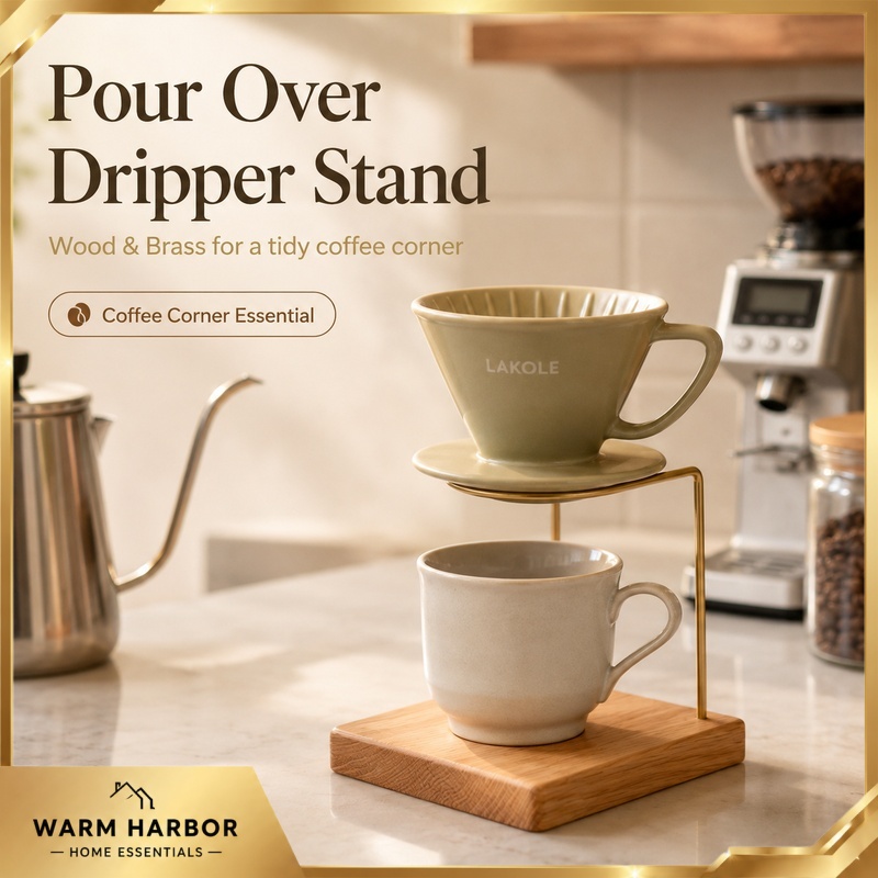 ขาตั้งไม้และทองเหลืองสำหรับชงก - Coffee Dripper V60 บทวิจารณ์และราคา