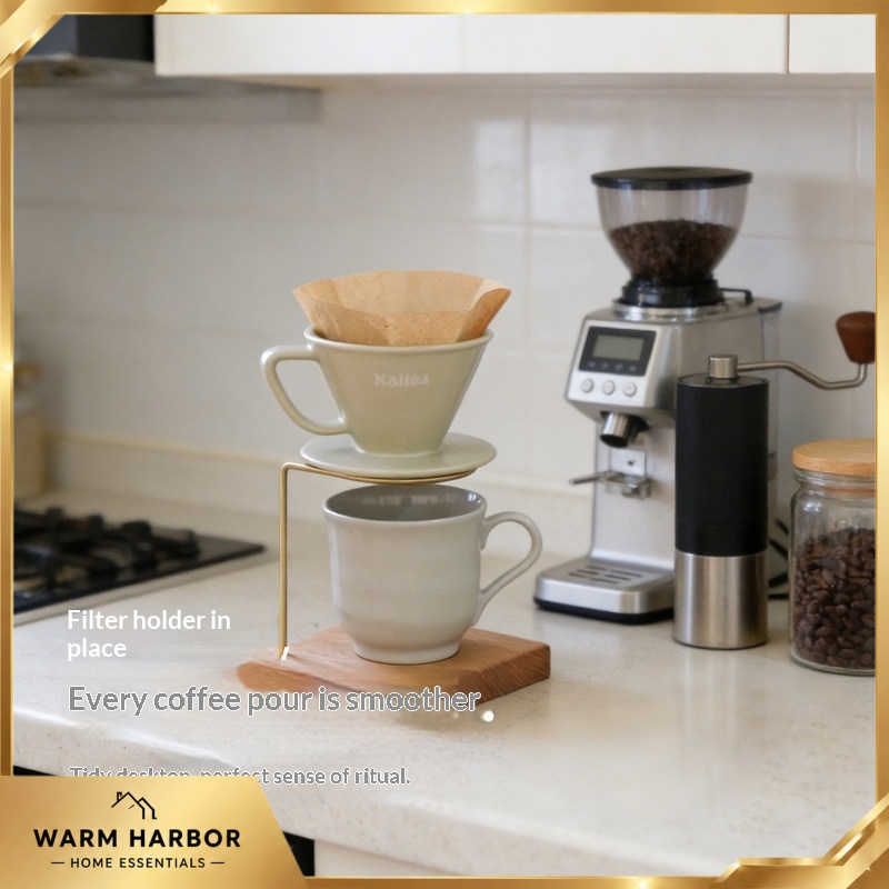 ขาตั้งไม้และทองเหลืองสำหรับชงก - Coffee Dripper V60 บทวิจารณ์และราคา
