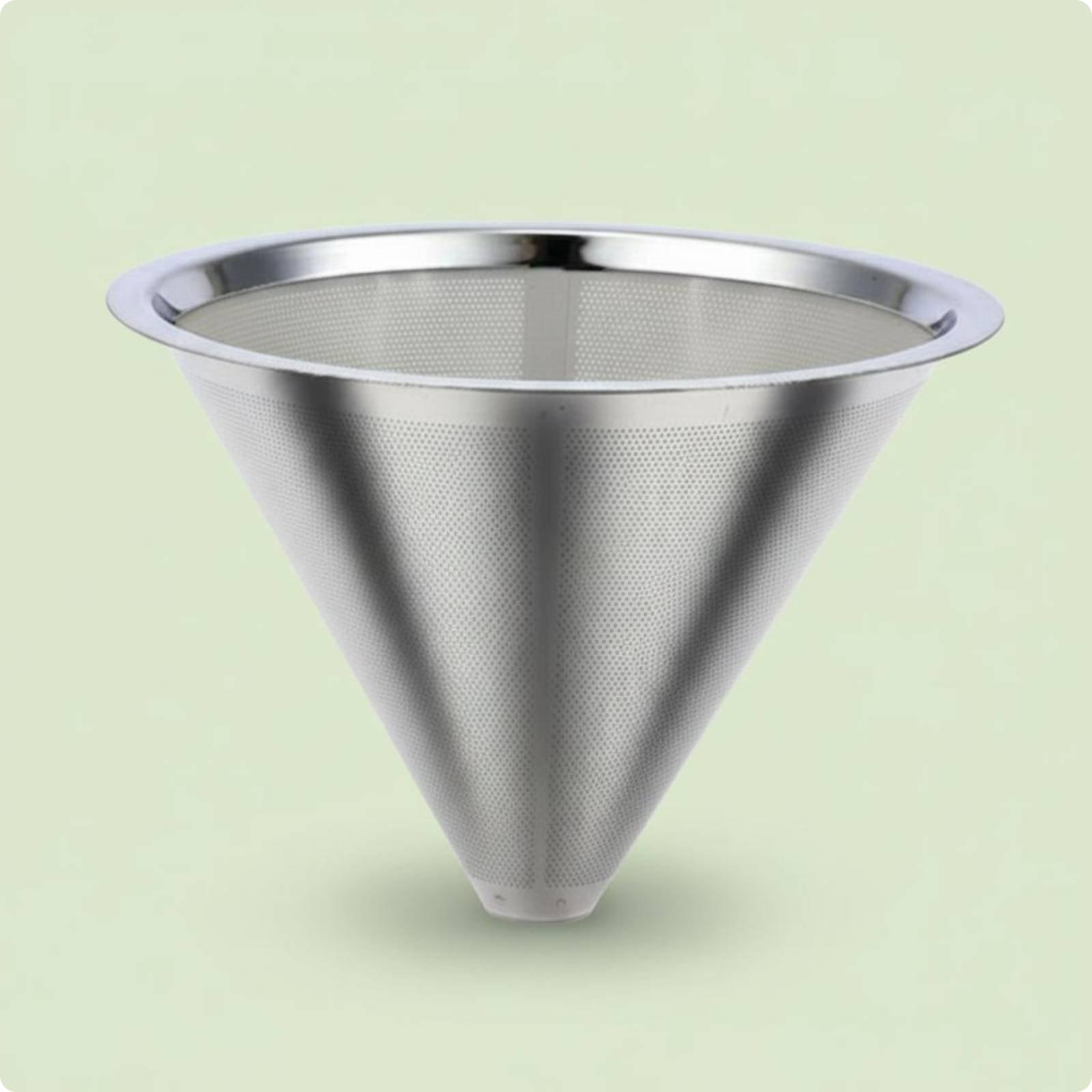 ที่กรองกาแฟสแตนเลสสตีลแบบตาข่า - Coffee Dripper V60 บทวิจารณ์และราคา