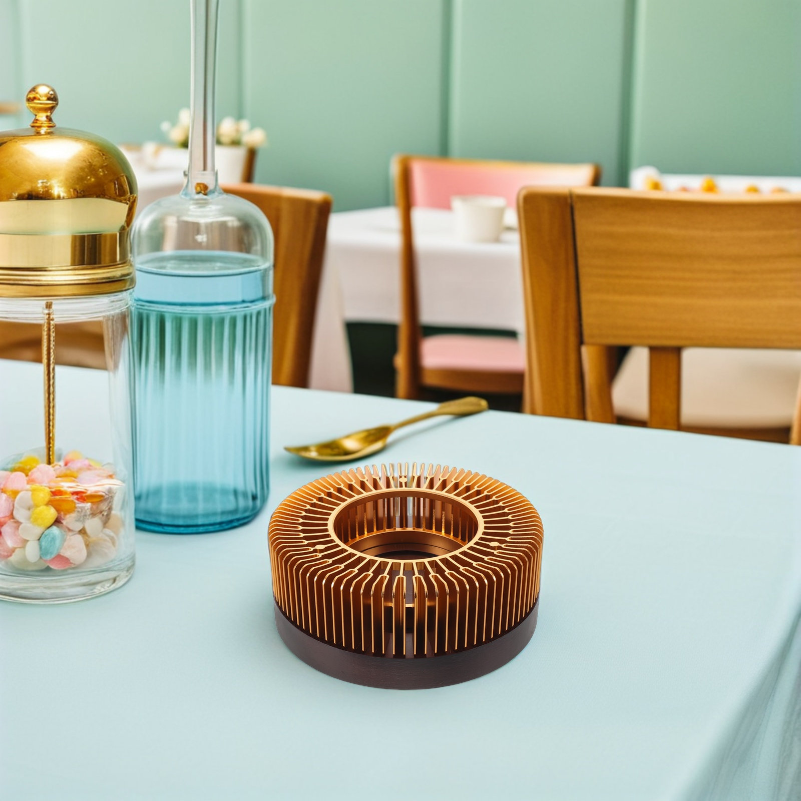 เครื่องอุ่นกาน้ำชาสีทอง ขาตั้ง - Coffee Tea Stand บทวิจารณ์และราคา