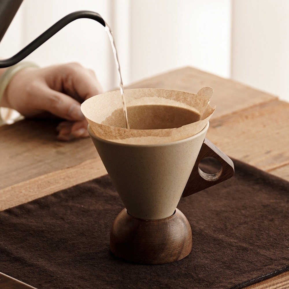 แก้วเซรามิกทรงกรวยสามเหลี่ยมแบ - Coffee Tea Stand บทวิจารณ์และราคา