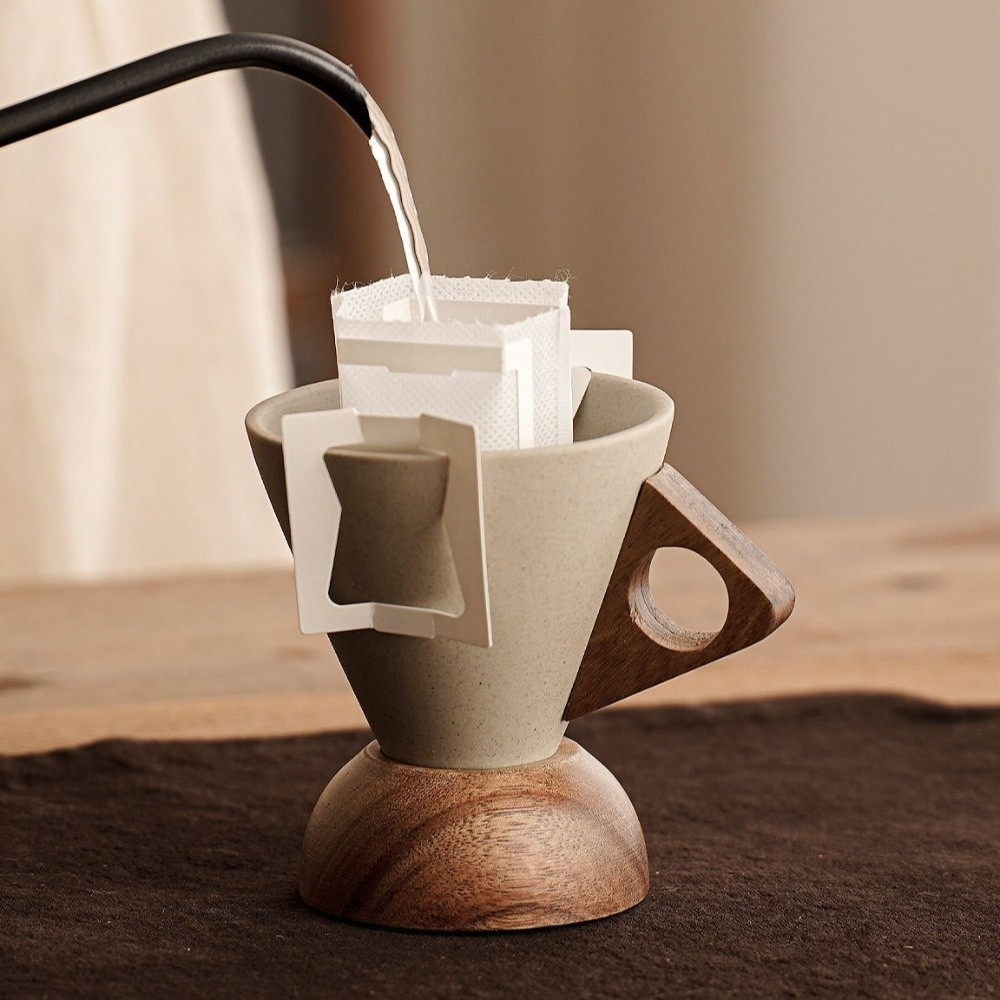 แก้วเซรามิกทรงกรวยสามเหลี่ยมแบ - Coffee Tea Stand บทวิจารณ์และราคา