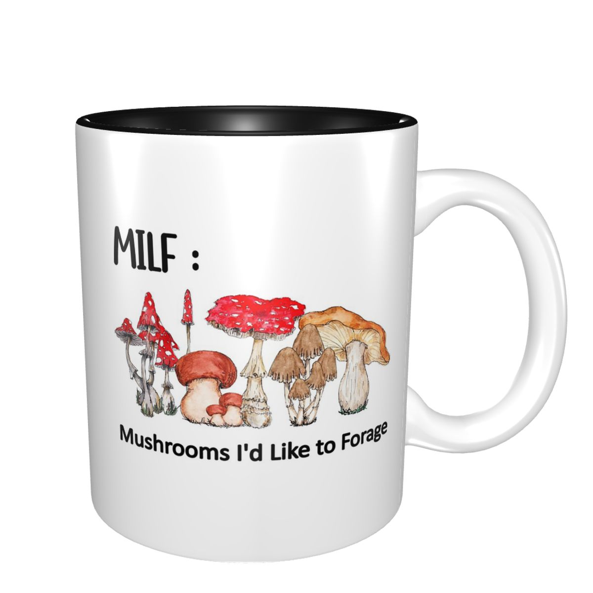 แก้วกาแฟเซรามิกตลกๆ ลายเห็ด MI - Coffee Tea Like บทวิจารณ์และราคา