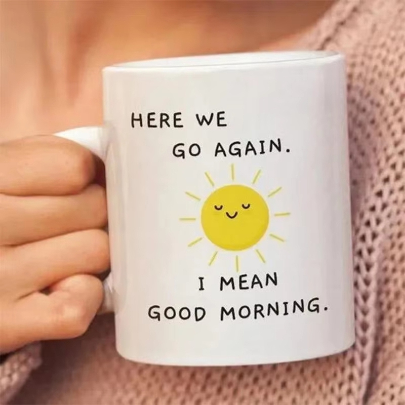 ถ้วยกาแฟตลก Sarcastic ตลกเซราม - Coffee Tea Good Morning บทวิจารณ์และราคา
